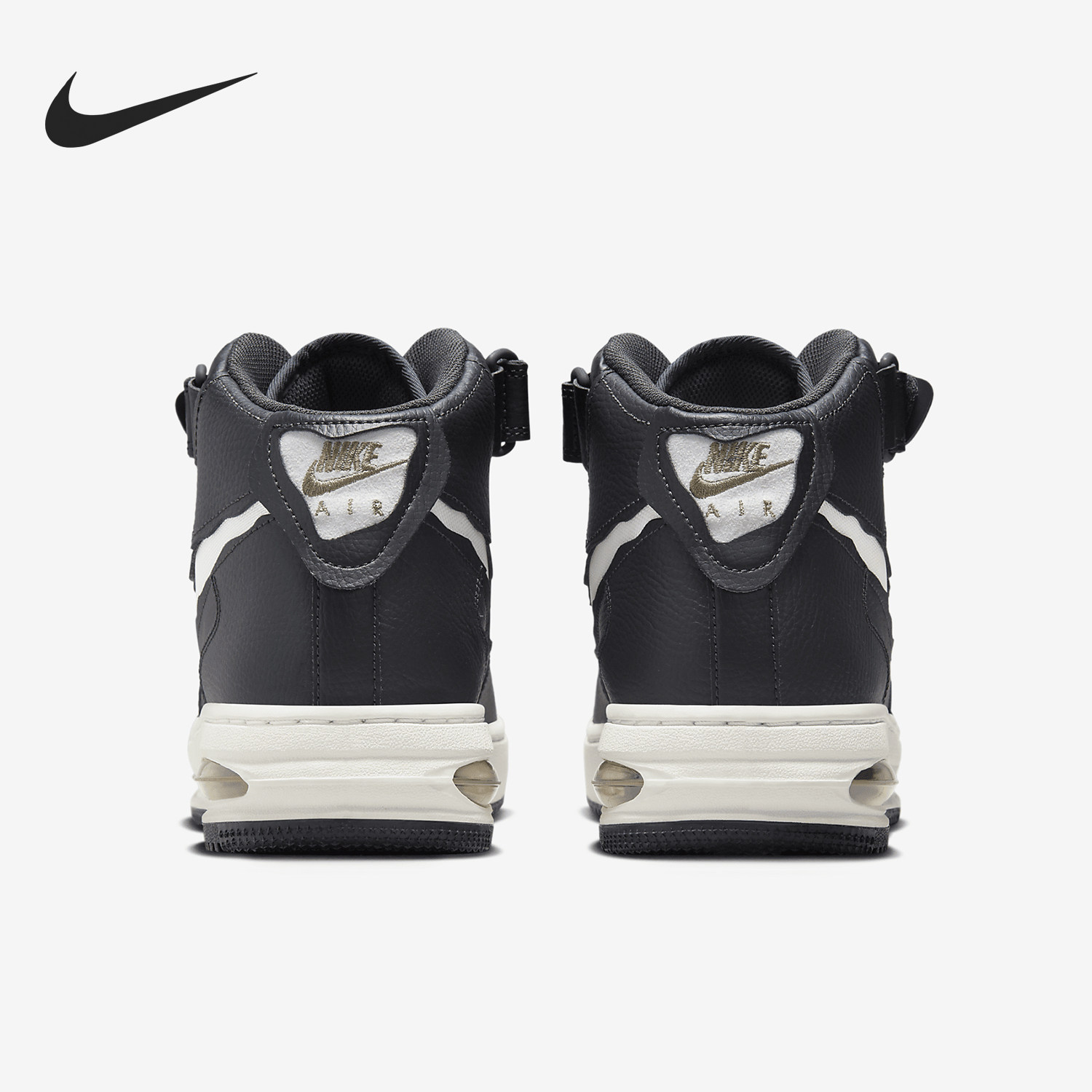 Nike/耐克正品Air Force 1男士中帮魔术贴气垫板鞋FB1374-001