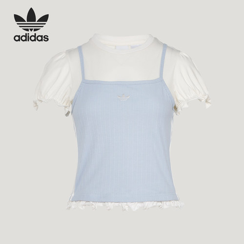 Adidas/阿迪达斯正品三叶草女士日常休闲经典运动短袖T恤KY3298