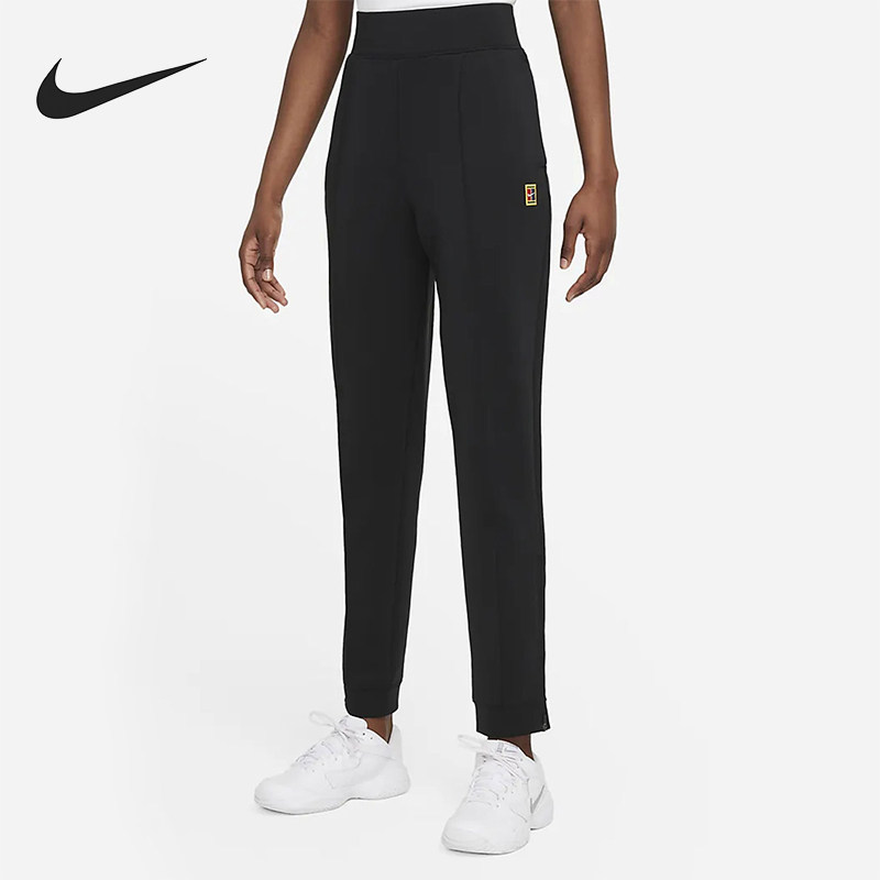 Nike/耐克正品新款女士高腰透气网球运动针织长裤DA4723-010