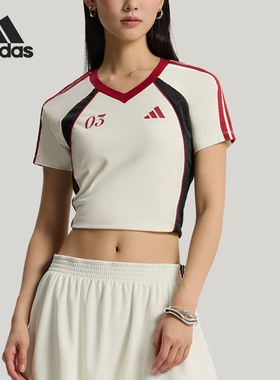 Adidas/阿迪达斯正品TIROSLIMFITIROT-SHIRT女经典短袖T恤KZ2387