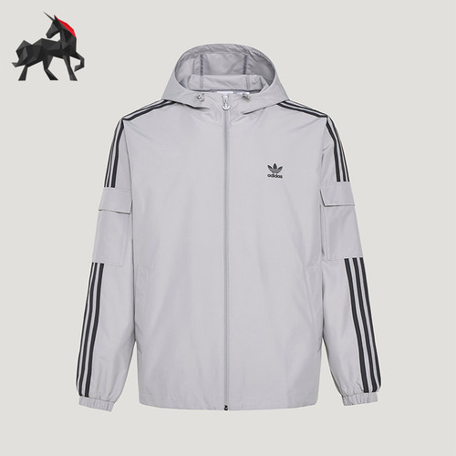 Adidas/阿迪达斯正品VR STAG JKT U通勤男女经典运动夹克KV8851