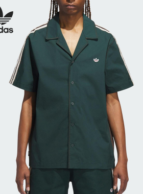 Adidas/阿迪达斯正品三叶草男女透气翻领运动宽松休闲短袖JP3870