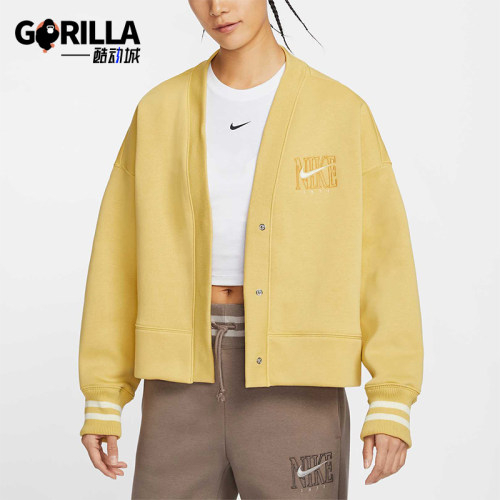 Nike/耐克正品新款女士针织运动宽松时尚夹克外套HJ0947-700