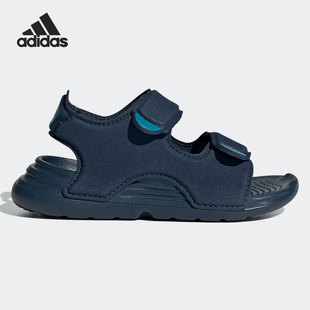 夏季 Adidas 阿迪达斯正品 新款 FY6040 小童沙滩休闲运动凉鞋