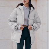 JACKET Adidas 阿迪达斯正品 DOWN男女连帽双面穿保暖羽绒服KQ5541