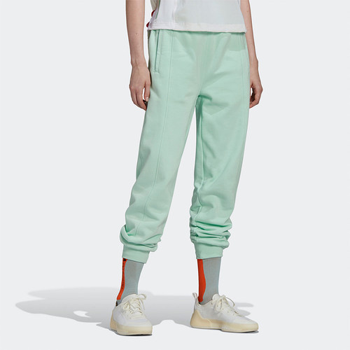 阿迪达斯女士高腰运动针织束脚裤