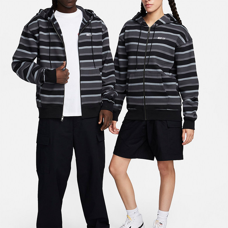 Nike/耐克正品新款男女开襟连帽休闲运动长袖外套FN2513-065