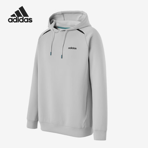 Adidas/阿迪达斯正品简约连帽上衣新款男经典休闲连帽卫衣KC2179