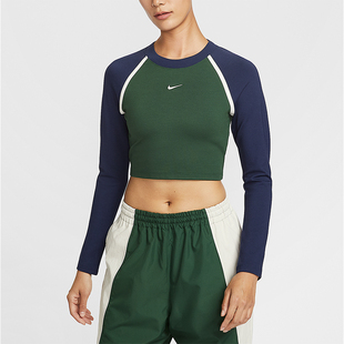 上衣IF0339 Nike 长袖 Sportswear女士休闲紧身短款 323 耐克正品