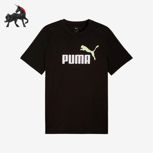 Puma/彪马正品圆领套头短袖T恤新款男黑色经典短袖T恤688948-61