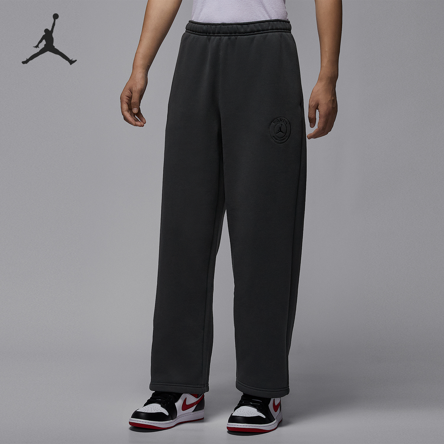 耐克男士加绒针织运动直筒长裤