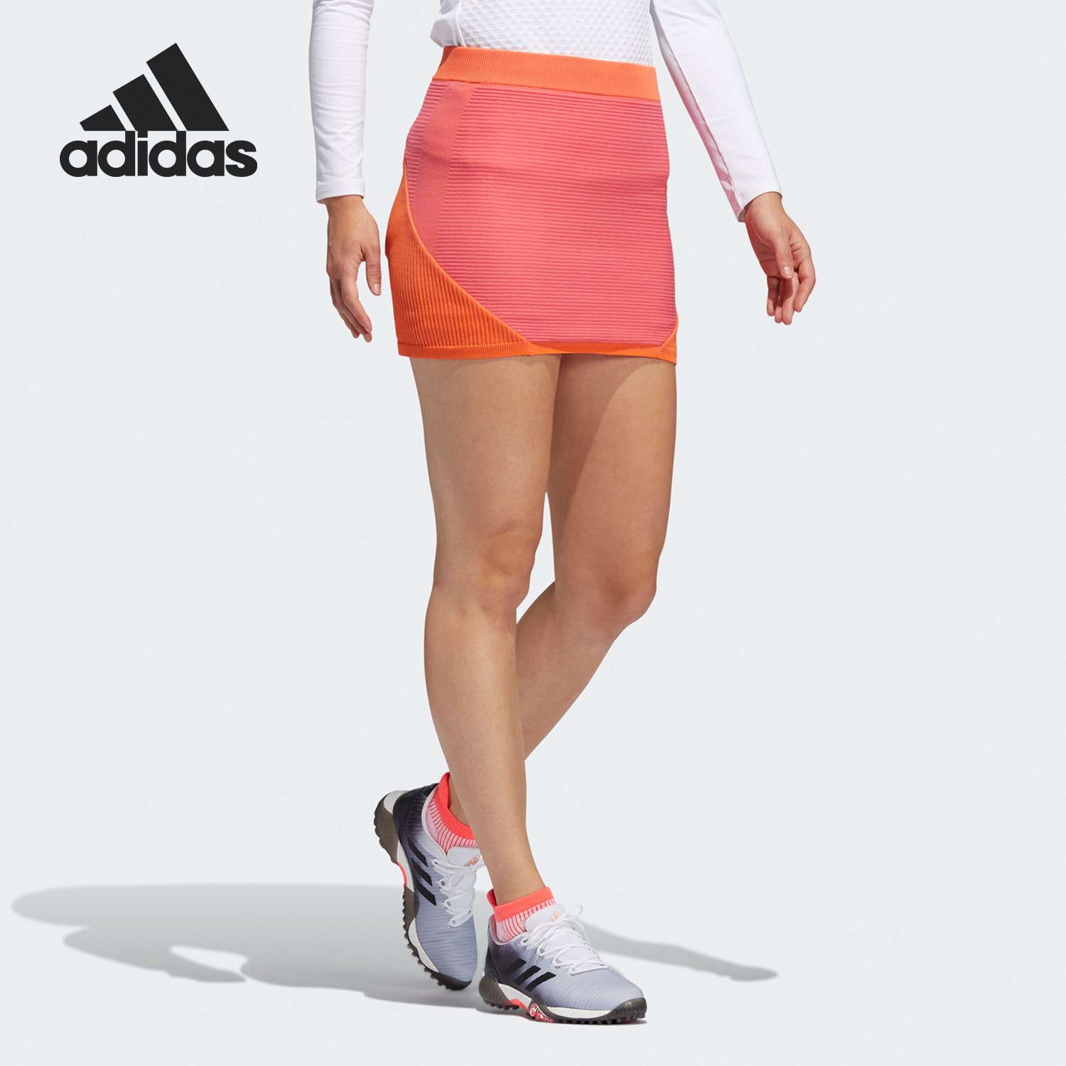 Adidas/阿迪达斯官方正品女子弹力透气运动时尚高尔夫短裙 FS6494,运动服/休闲服装,运动半身裙,淘宝优惠券,粉丝福利购,淘宝优惠卷