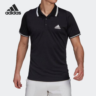 阿迪达斯正品 翻领运动Polo衫 当季 男子休闲短袖 GL5340 新款 Adidas