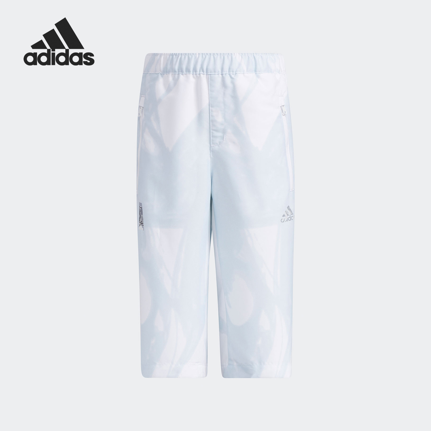 Adidas/阿迪达斯正品WUJI PANTS小童休闲梭织运动七分长裤GP0503
