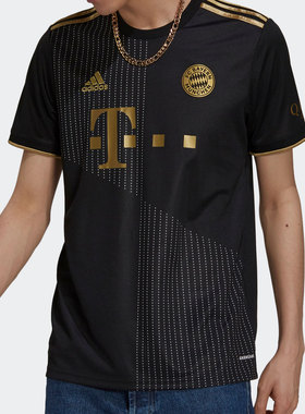 Adidas/阿迪达斯正品拜仁客场球迷版男子T恤短袖足球服GM5317