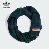 Adidas 三叶草男女流苏针织保暖休闲围巾IY4108 阿迪达斯正品