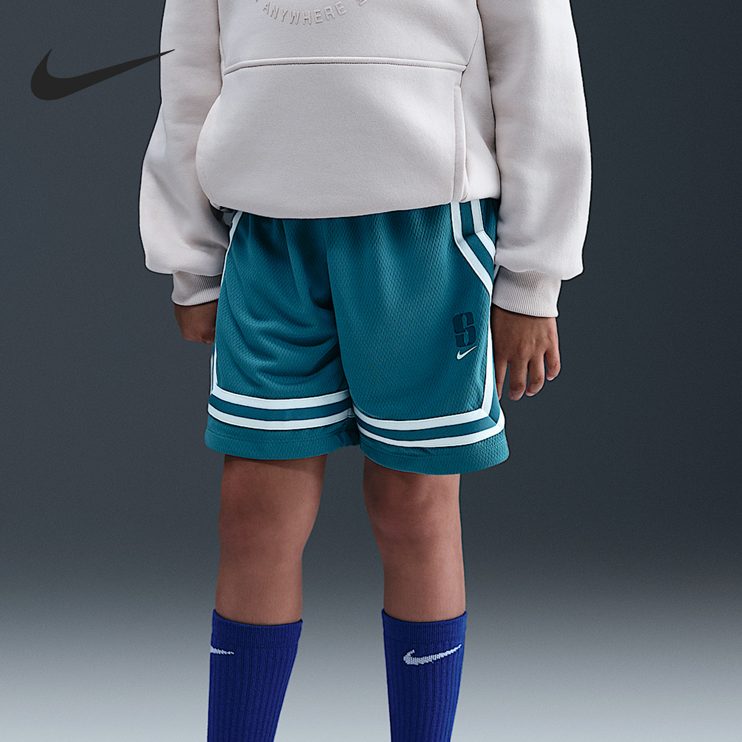 Nike/耐克官方正品2026春季款大童运动网眼透气短裤HV0504-413