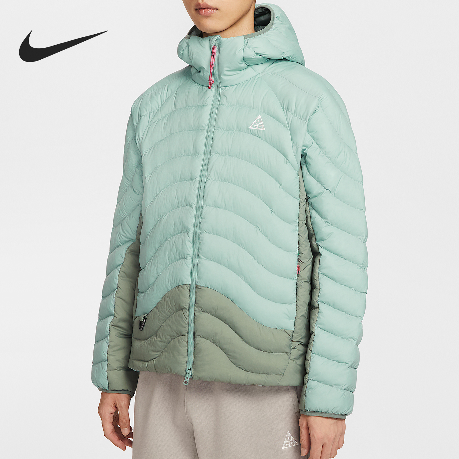 耐克男士连帽刺绣运动棉服