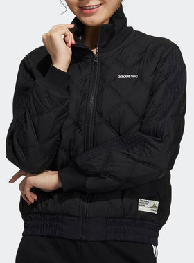 Adidas/阿迪达斯 正品Neo  女子运动休闲保暖棉服H18628