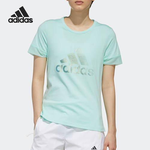 Adidas/阿迪达斯正品GFX T FEM 1 女子休闲运动透气短袖T恤DY8613