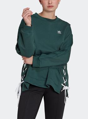 Adidas/阿迪达斯正品三叶草新款女子休闲时尚长袖卫衣HK5056