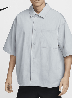 Nike/耐克正品Big Swoosh 男士短袖运动休闲衬衫FN3250-012