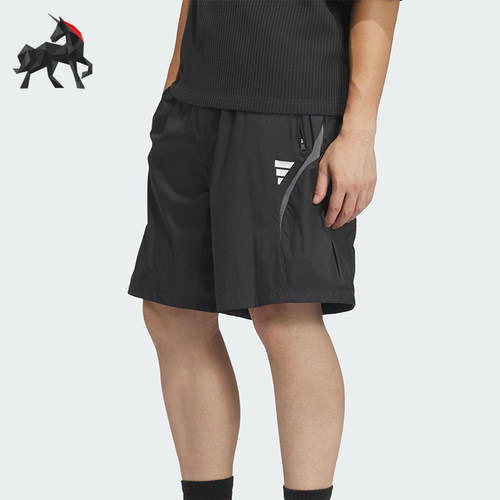 Adidas/阿迪达斯正品夏季男士宽松休闲经典运动梭织短裤JM8593