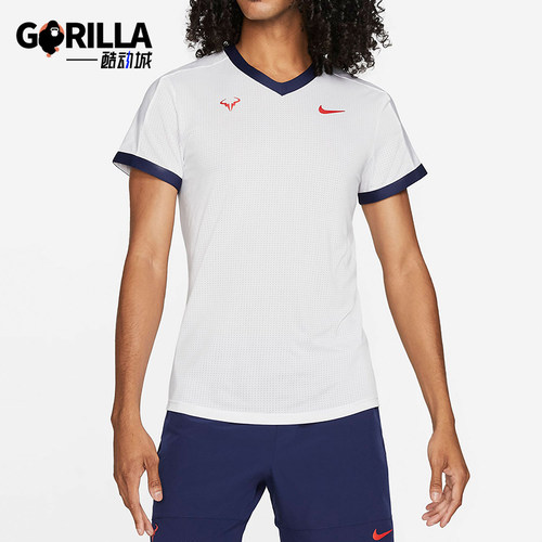 Nike/耐克正品新款女白蓝色网球训练经典轻盈网球T恤CV2803-101