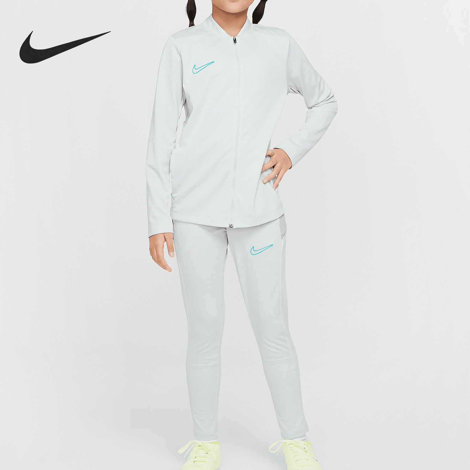 Nike/耐克官方正品新款大童足球夹克长裤运动时尚套装HJ3715-025
