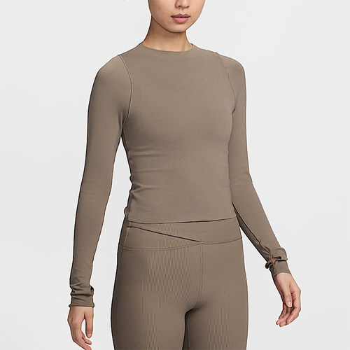 Nike/耐克正品Zenvy Dri-FIT女士瑜伽透气长袖T恤FN3023-233