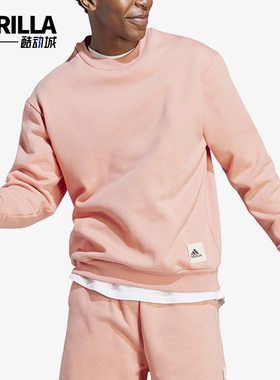 Adidas/阿迪达斯正品新款男士运动休闲加绒圆领卫衣IM0490