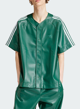 Adidas/阿迪达斯正品三叶草男士宽松休闲运动短袖T恤衬衫IZ4047