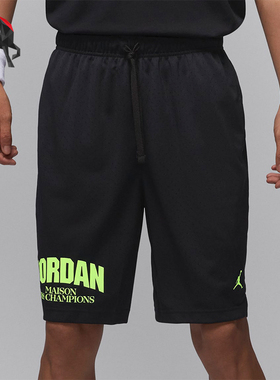 Nike/耐克正品JORDAN男士透气印花运动训练短裤FZ9986-010