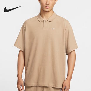 Nike/耐克正品Oversize男士宽松简约翻领经典休闲T恤IF0377-247