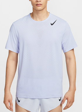 Nike/耐克正品Dri-FIT 男士圆领透气网眼跑步训练短袖HJ3378-057