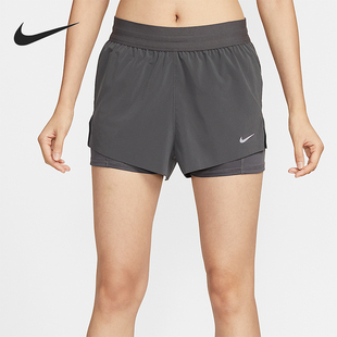 女士透气中腰二合一跑步运动短裤 Nike 耐克正品 夏季 036 HJ5377