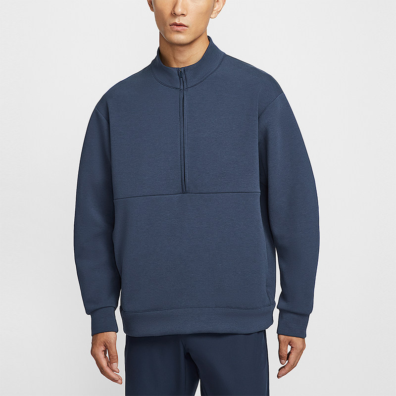 Nike/耐克正品春秋男士运动半拉链简约复古长袖卫衣HQ6954-451