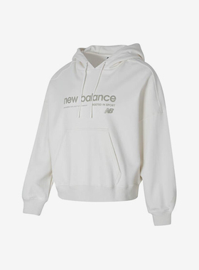 New Balance/NB正品新款女子宽松透气连帽卫衣套头衫AWT41322-CIC