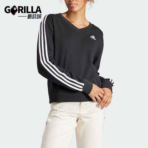 Adidas/阿迪达斯女士V领卫衣