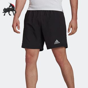 Adidas 夏季 男子运动休闲透气梭织五分裤 H58586 阿迪达斯正品