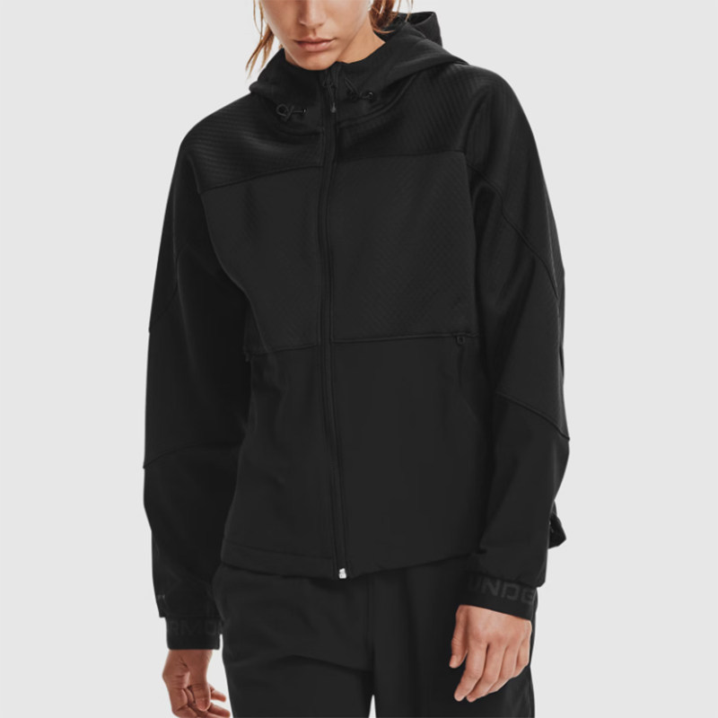 UA/安德玛正品运动女士宽松连帽休闲针织连帽夹克外套1360554-001,运动服/休闲服装,运动茄克/外套,淘宝优惠券,粉丝福利购,淘宝优惠卷