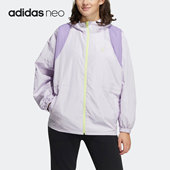 HF7276 NEO舒适休闲女子运动夹克外套 Adidas 阿迪达斯正品
