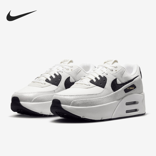 Nike/耐克正品AIR MAX 90女士厚底气垫耐磨跑步鞋HQ3497-100