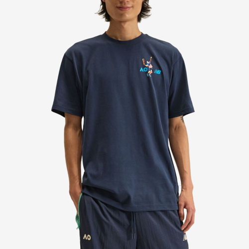 New Balance新百伦正品A026男运动套头圆领短袖网球MT53444A-NNY