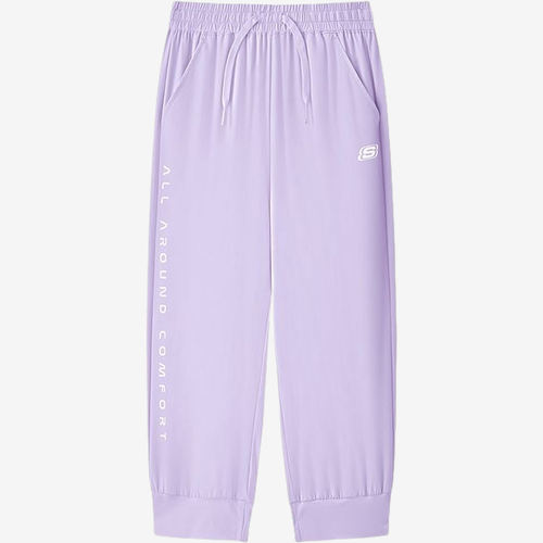Skechers斯凯奇正品kids儿童舒适梭织七分长裤L225G010-00EW