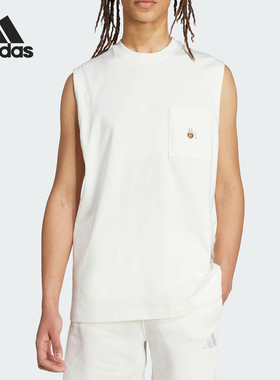 Adidas/阿迪达斯官方正品2025夏季款男士篮球风运动背心JL9237