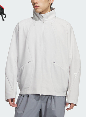 Adidas/阿迪达斯正品FOS男士宽松速干运动休闲立领夹克外套KC0148