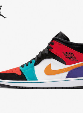 Nike/耐克正品AIR JORDAN 1 MID运动男子高帮板鞋554724-125