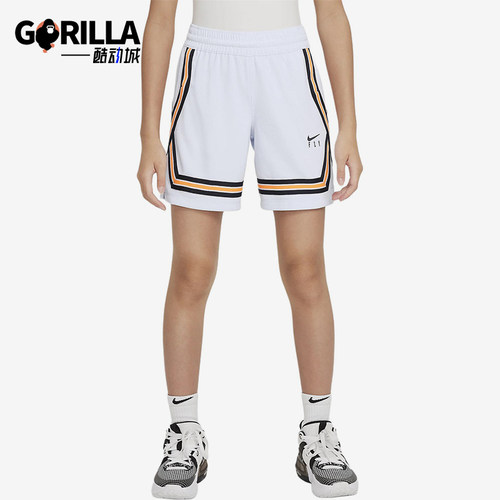 Nike/耐克正品儿童时尚休闲松紧高腰合身五分短裤DA1086-085