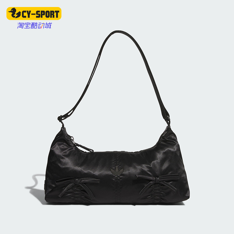 Adidas/阿迪达斯正品三叶草女士经典蝴蝶结法棍单肩挎包KC2770